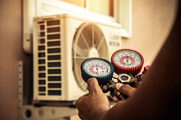Professional Hvac Installation technician working in Martell, CA